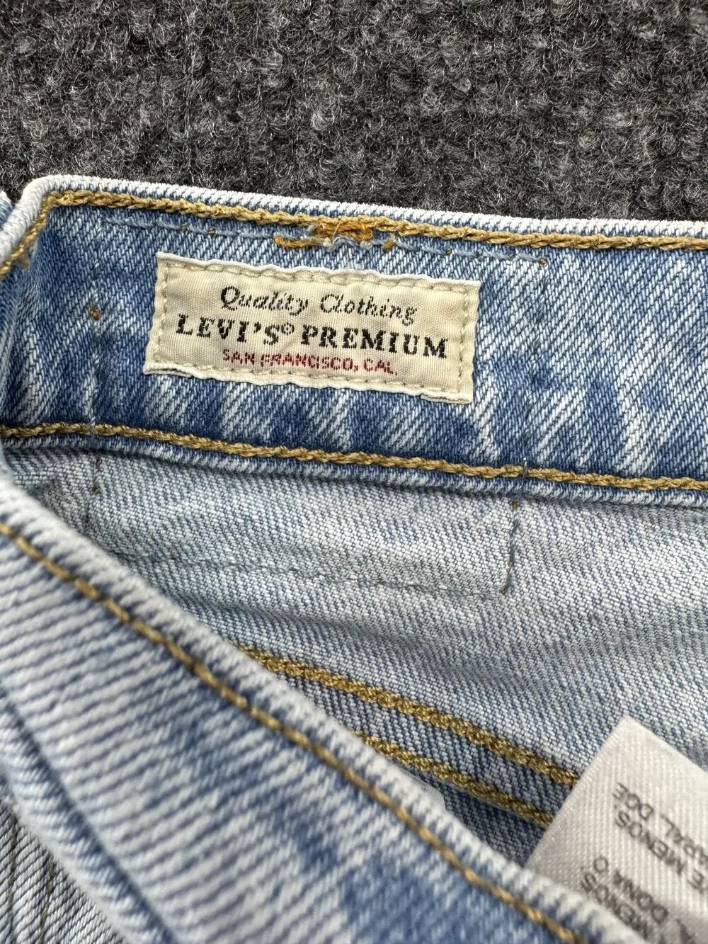 Levi's 501 S Skinny Jeans Womens W25 L28 Light Wash High Rise Raw Hem Denim